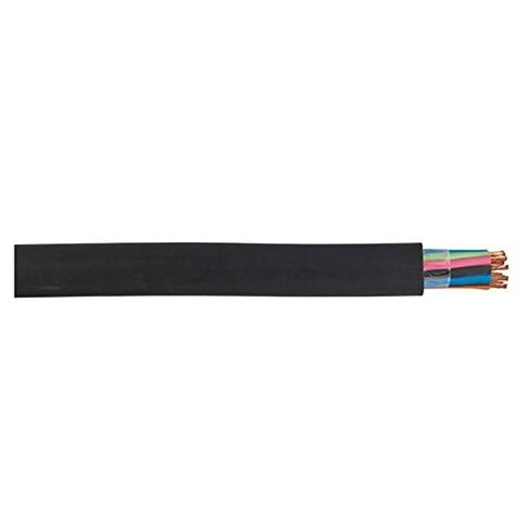 Portable Power Cord, 16 AWG, 6-Conductor, 250' Reel, Black Super Vu-Tron Rubber Jacket, Type SOOW, 600 Volts, -40 to 90 Degrees C, UL Listed, CSA, MSHA, RoHS, Made in The USA in Kuwait