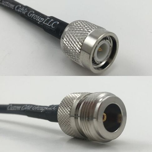 1 foot RG58 TNC MALE to N FEMALE Pigtail Jumper RF coaxial cable 50ohm Quick USA Shipping in Saudi Arabia
