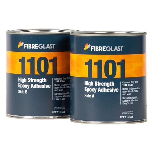 Fibre Glast Epoxy Paste & Hardener Kit, Industrial-Strength Bonding Adhesive, Gap Filler & Hole Plug, Waterproof & High Temperature, Made in USA, 1 Quart Kit in Saudi Arabia