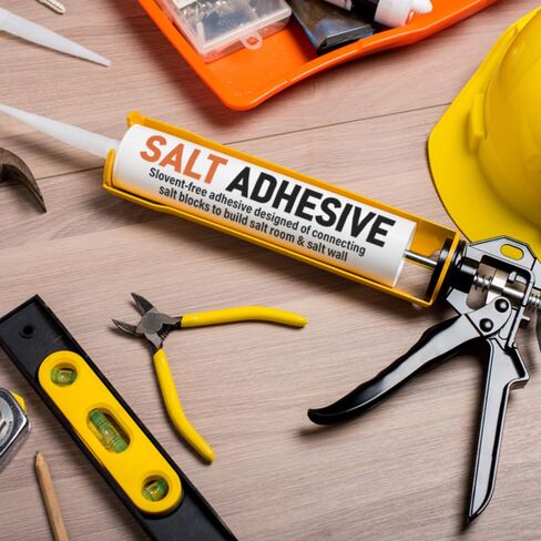 غراء ملح الهيمالايا 4 عبوات لاصقة لربط طوب ملح الهيمالايا، مانع التسرب المثالي لربط بلاط الملح وكتل الملح للجدار، لاصق قوي لربط منتجات المواد البلاستيكية in Kuwait