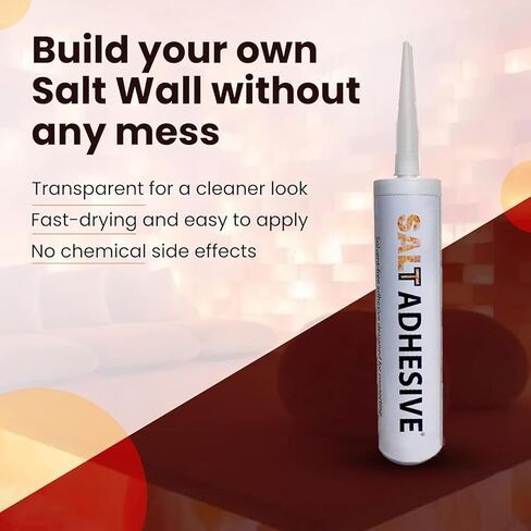 غراء ملح الهيمالايا 4 عبوات لاصقة لربط طوب ملح الهيمالايا، مانع التسرب المثالي لربط بلاط الملح وكتل الملح للجدار، لاصق قوي لربط منتجات المواد البلاستيكية in Kuwait