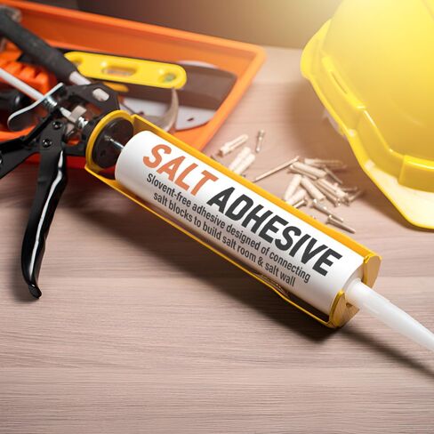غراء ملح الهيمالايا 4 عبوات لاصقة لربط طوب ملح الهيمالايا، مانع التسرب المثالي لربط بلاط الملح وكتل الملح للجدار، لاصق قوي لربط منتجات المواد البلاستيكية in Kuwait