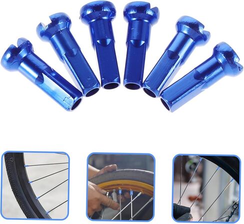 SUPVOX 15pcs Bicycle Nipples: 14mm Aluminum Alloy Cap Accessories for Mountain and Road Bikes End Caps for Stylish Bike Wheels in Saudi Arabia