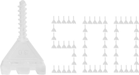 DGSL Tile Leveling System 1/8", 1000 Pcs Tile Spacers, Tile Spacers Leveling System for Professional Ceramic Tile and Stone Installation, Effortless DIY Install, Precision Gap Control in Kuwait