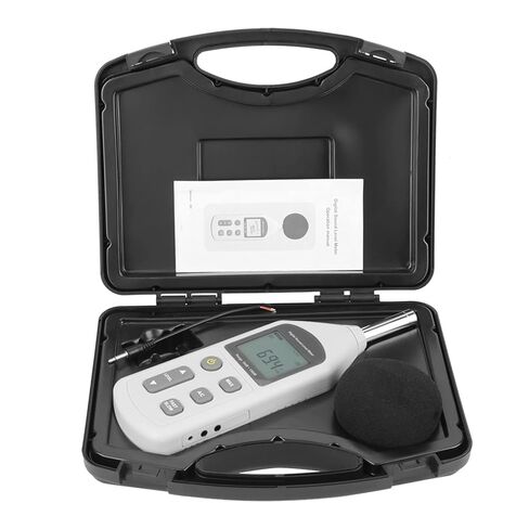 عملي صغير مقياس الضوضاء الرقمي مستوى الصوت متر أداة قياس الضوضاء GM1357 الضوضاء الصوت 27x21x7 in Kuwait