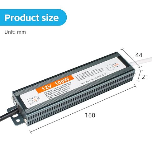 LED إمدادات الطاقة 60Watts مقاومة للماء IP67 محول سائق LED محول سائق الطاقة LED محول 110V-250VAC إلى 12VDC محول الجهد الثابت LED إمدادات الطاقة لضوء الشريط LED في الهواء الطلق in Kuwait