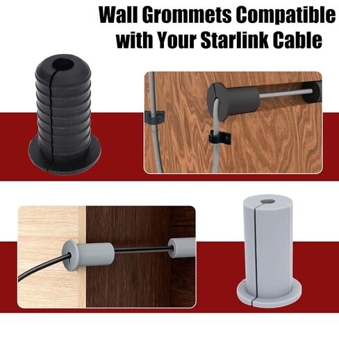 مجموعة توجيه كابل Starlink مع لقمة مثقاب لتقوية الأشياء بأسمائها الحقيقية مقاس 3/4 بوصة و5/16 بوصة و1 بوصة، وروابط الكابلات، وحلقات جلبة الجدار، ومجموعة تركيب كابل مشابك الحائط، لطبق Starlink Gen 2/3 وإعداد Mini Ethernet. in Kuwait