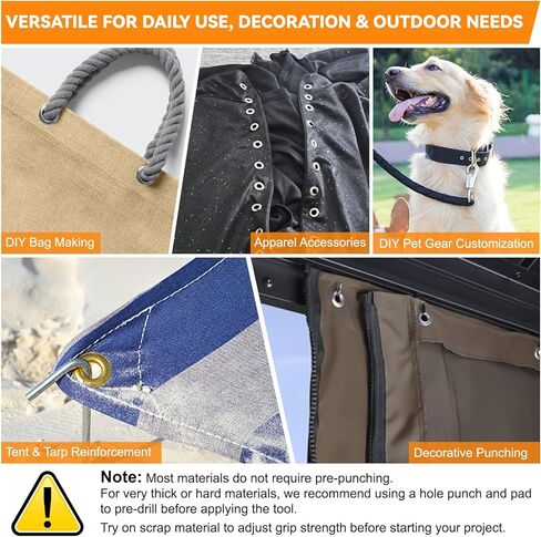 700 Sets 10mm (3/8") Grommet Kit, Gold & Silver Eyelets with Washers, Magnetic Lever Pliers for Canvas Tarps Leather Fabric, DIY Repair & Craft in Kuwait