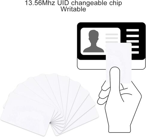 10pcs Set NFC Cards, 13.56Mhz Smart RFID Block 0 Writable IC UID Card Changeable Entry Access in Saudi Arabia
