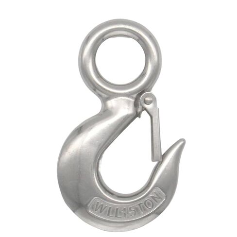 1pc Grab Hooks, Slip Hooks, 304 Stainless Steel Spring Hook Swivel Eye Lifting Hook Round Fast Eye Safety Snap Hook(0.75T) in Saudi Arabia