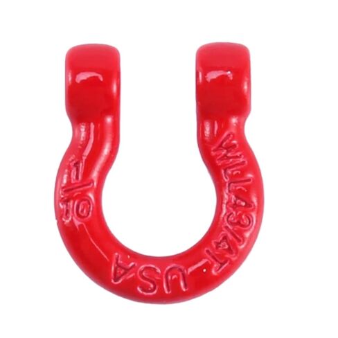 1 قطعة Y98A-4Pcs المصد المعدني D-Ring الأحمر سحب هوك مقطورة الإنقاذ هوك ل 1/10 RC الزاحف سيارة TRX4 محوري SCX10 in Saudi Arabia
