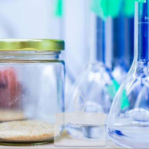2pcs Laboratory Weighing Bottles Set Low Profile Glass Sampling Jars with Lid 50x30mm Chemical Experiment Glassware for Precise Measurement and Lab Use in Saudi Arabia