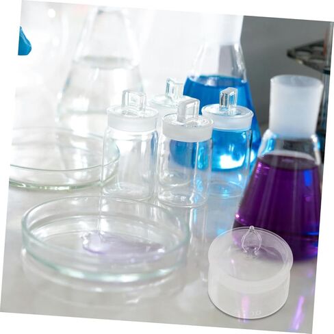 2pcs Laboratory Weighing Bottles Set Low Profile Glass Sampling Jars with Lid 50x30mm Chemical Experiment Glassware for Precise Measurement and Lab Use in Saudi Arabia