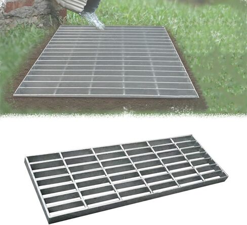 Heavy Duty Galvanized Steel Trench Drain Cover Grate - Non-Slip Rectangle Drainage Grates for Outdoor Use, Channel Drain Grate 1000x200x30mm in Saudi Arabia