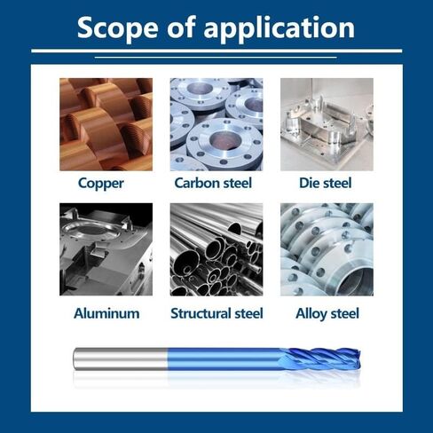 5 قطعة مطحنة نهاية كربيد التنجستن 4 قطع تفريز فلوت باستخدام الحاسب الآلي 3.175 مللي متر عرقوب نانو أزرق مطلي لقمة طحن للخشب والمعادن ماكينة بتحكم رقمي بالكمبيوتر نهاية مطحنة in Kuwait