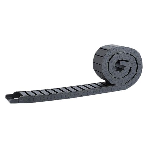 Semi-Closed Black Nylon Cable Drag Chain 15x15 15X20 18x18 18x25 Transmission Chains Plastic Towline Wire Carrier Drag Chain(R38mm,15x15 mm) in Kuwait