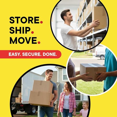 Clear Packing Tape, 1.88 Inches x 54.6 Yards, Heavy Duty Tape with 3'' Core, Pack of 12 in Kuwait