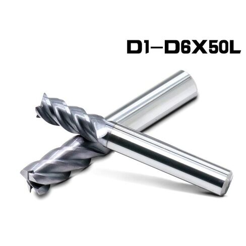 1 قطعة 4 مزامير كربيد نهاية مطحنة HRC60 45 درجة D1-D6 50L قاطعة المطحنة سبيكة طلاء التنغستن الصلب أداة القطع للألومنيوم النحاس الكربون الصلب يموت سبائك الصلب الصلب in Kuwait