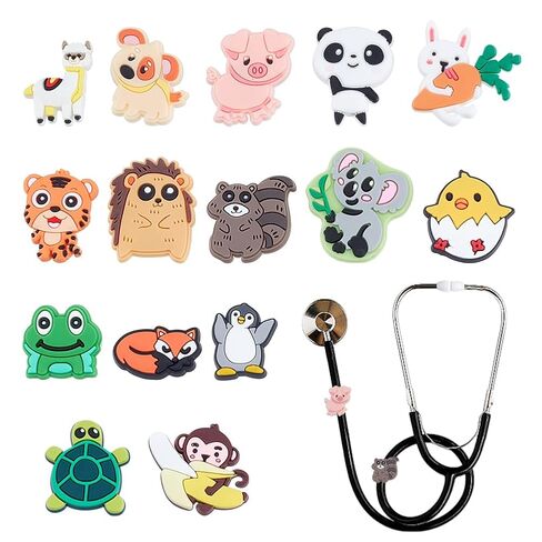WEBEEDY 15 Styles Stethoscope Charms Cute Animals Stethoscope Charm Tag Funny Personalized Stethoscopes Decorations for Doctor Nurse Medical Workers Nursing Students Graduation Gift in Saudi Arabia