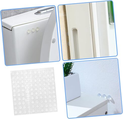 SHINEOFI Cabinet Bumpers Adhesive Door Stoppers Cuttable Adhesive Pads Felt Pads for Cabinet Doors Noise Dampening Protectors in Saudi Arabia
