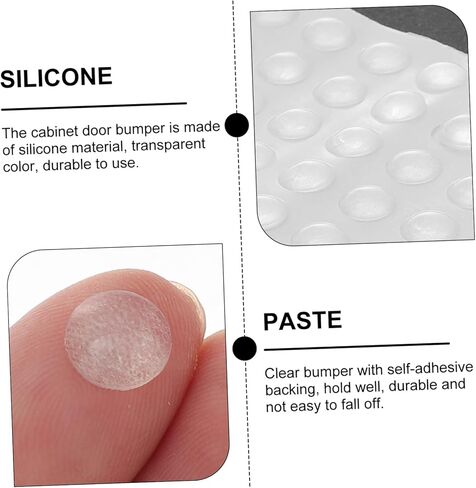 SHINEOFI Cabinet Bumpers Adhesive Door Stoppers Cuttable Adhesive Pads Felt Pads for Cabinet Doors Noise Dampening Protectors in Saudi Arabia