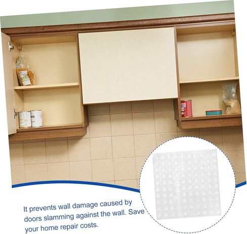 Tofficu 1Sheet Clear Silicone Adhesive Bumper Pads Self Adhesive Cabinet Door Bumpers Protect Furniture from Wear for Cabinets and Picture Frames in Saudi Arabia