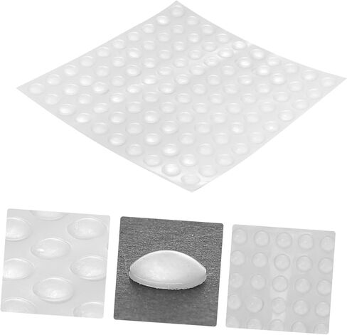 Tofficu 1Sheet Clear Silicone Adhesive Bumper Pads Self Adhesive Cabinet Door Bumpers Protect Furniture from Wear for Cabinets and Picture Frames in Saudi Arabia