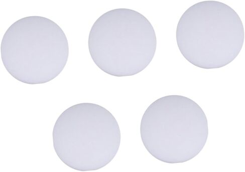 POPETPOP 5 قطعة من وسادات مقبض الباب السميكة من السيليكون ذاتية اللصق واقيات الحائط المضادة للتصادم لمقابض الأبواب باللون الأبيض in Kuwait