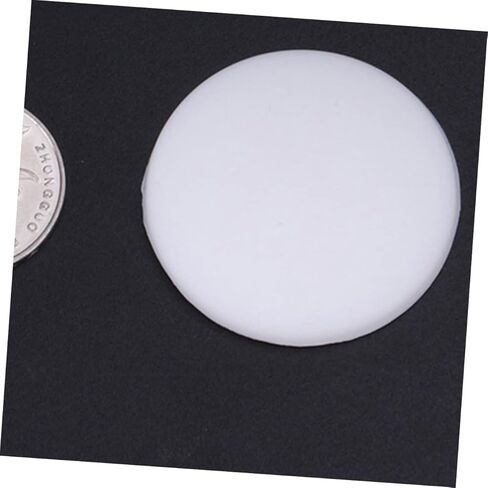 POPETPOP 5 قطعة من وسادات مقبض الباب السميكة من السيليكون ذاتية اللصق واقيات الحائط المضادة للتصادم لمقابض الأبواب باللون الأبيض in Kuwait