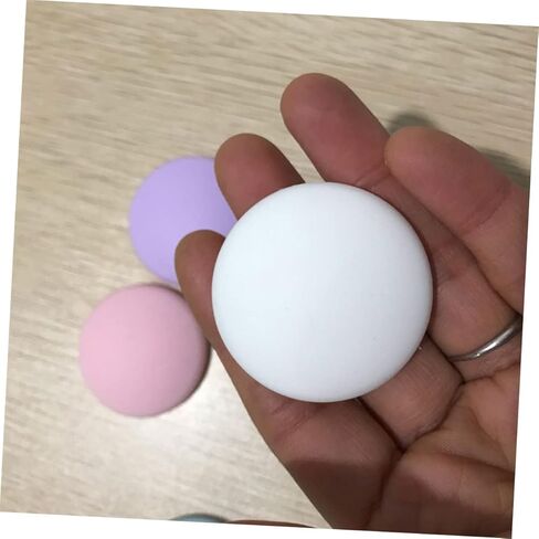 POPETPOP 5 قطعة من وسادات مقبض الباب السميكة من السيليكون ذاتية اللصق واقيات الحائط المضادة للتصادم لمقابض الأبواب باللون الأبيض in Kuwait