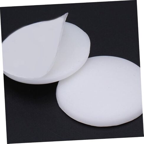 POPETPOP 5 قطعة من وسادات مقبض الباب السميكة من السيليكون ذاتية اللصق واقيات الحائط المضادة للتصادم لمقابض الأبواب باللون الأبيض in Kuwait