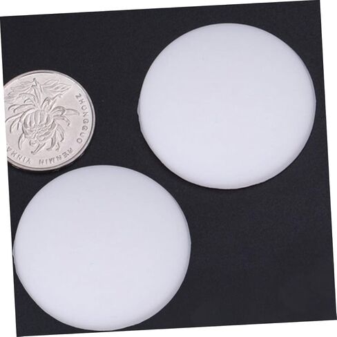 POPETPOP 5 قطعة من وسادات مقبض الباب السميكة من السيليكون ذاتية اللصق واقيات الحائط المضادة للتصادم لمقابض الأبواب باللون الأبيض in Kuwait