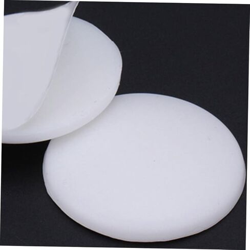 POPETPOP 5 قطعة من وسادات مقبض الباب السميكة من السيليكون ذاتية اللصق واقيات الحائط المضادة للتصادم لمقابض الأبواب باللون الأبيض in Kuwait