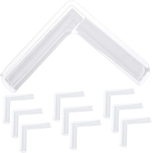 10Pcs Clear Silicone Corner Protectors Furniture Edge Guards Collision Safety Bumpers for Tables and Desks Compact Design for Safety in Saudi Arabia