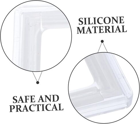 10Pcs Clear Silicone Corner Protectors Furniture Edge Guards Collision Safety Bumpers for Tables and Desks Compact Design for Safety in Saudi Arabia