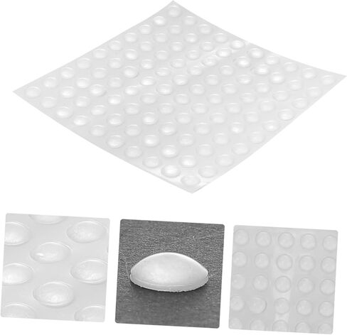 100Pcs Low Aids Self-Adhesive Cabinet Door Bumper Pads Non-Slip Bump Dots for Furniture Protection for Visually Impaired Users in Saudi Arabia