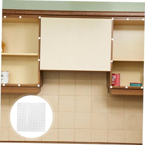 100Pcs Low Aids Self-Adhesive Cabinet Door Bumper Pads Non-Slip Bump Dots for Furniture Protection for Visually Impaired Users in Saudi Arabia