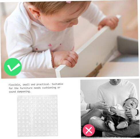 100Pcs Self Adhesive Collision Bumpers for Low Clear Furniture Pads for Enhanced Safety and Navigation Cabinets in Saudi Arabia
