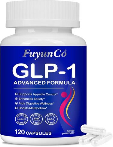مكمل GLP 1، بروبيوتيك GLP-1 لتنظيم الشهية وصحة الأمعاء، وتقليل الجوع والرغبة الشديدة في الجهاز الهضمي، وتعزيز إنتاج GLP-1 ودعم إدارة الوزن، نباتي للنساء والرجال (120 كبسولة) in Kuwait