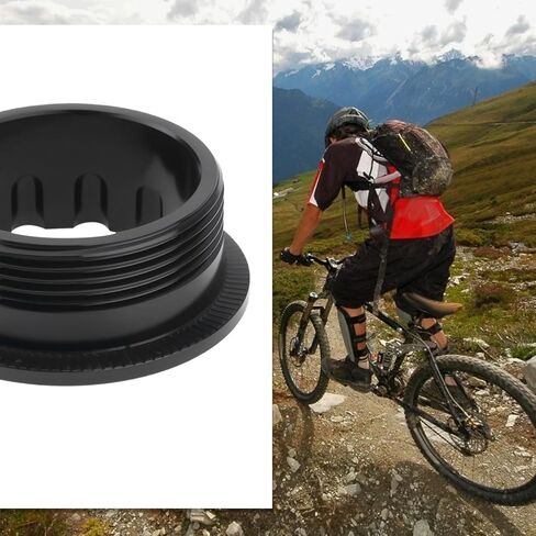 1Pc Bicycle Flywheel Cover 12 Speed Flywheel Locking Cover with Spacer Compatible with Shimano M7100 M8100 M9100 M6100 30.5x26x12mm Black in Saudi Arabia
