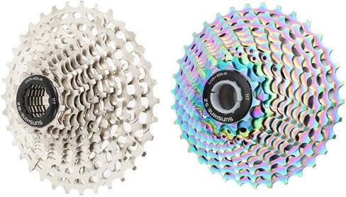 DJC Road Bike HG Freewheel Cassette 11s 12 Speed 11-28 32 34 36T Ultralight for HG Interface Sunshine-SZ Oilslick(Silver, 11s-11-34T) in Saudi Arabia