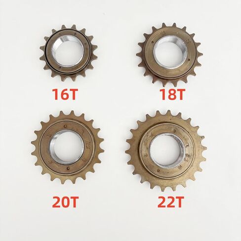 20T Bikes Freewheel, Bike Flywheel Sprocket 20 Teeth Metal Single Speed Threaded Type Freehub Replacement Part in Kuwait