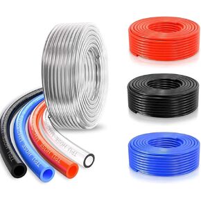 10m/20m/50mPneumatic Air Hose Plastic Tube 4mm 6mm 8mm 10mm 12mm Air Hose Tube Pneumatic Tube Polyurethane Tubing(Black 50m,8x5mm) in Saudi Arabia