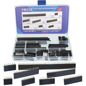 130 قطعة صف واحد 2.54 مللي متر مستقيم صف واحد لوحة دارات مطبوعة أنثى دبوس رأس موصل مقبس قطاع مجموعة متنوعة لدرع النموذج الأولي لاردوينو in Kuwait