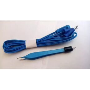12cm Blue Adson Bipolar Forceps with 3mtr Cord - Reusable in Kuwait