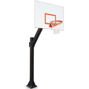 First Team Legend Playground-BP Steel In Ground Fixed Height Basketball System44; Black in Kuwait