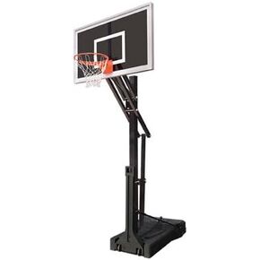 First Team OmniSlam Eclipse Steel-Glass-HDPE Portable Basketball System44; Black in Kuwait