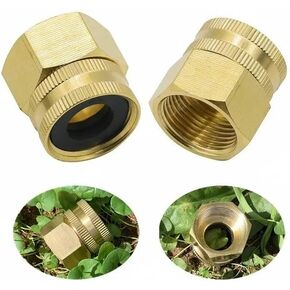 2X محول خرطوم النحاس 3/4 "أنثى NPT إلى 3/4" أنثى GHT موصل الحديقة in Kuwait
