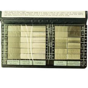 Surface Roughness Stand Comparators with 30Pcs Surface Roughness Comparators Ra0.05-12.5um for Surface Roughness Tester Surface Roughness Gauge in Kuwait