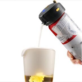 OUTMX Portable Beer Foam Maker for Cans & Bottles, Ultrasonic Draft-Style Foamer, Compact Handheld Beer Head Dispenser, Creates Creamy Microfoam – Ideal Gift for Beer Lovers in Saudi Arabia